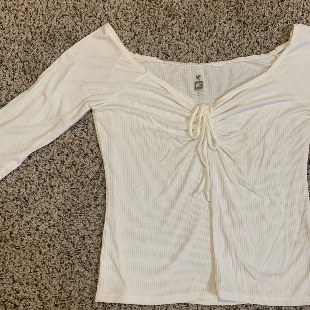 white off the shoulder top